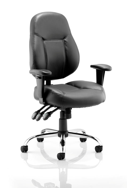 Storm Black Bonded Leather Office Chair
